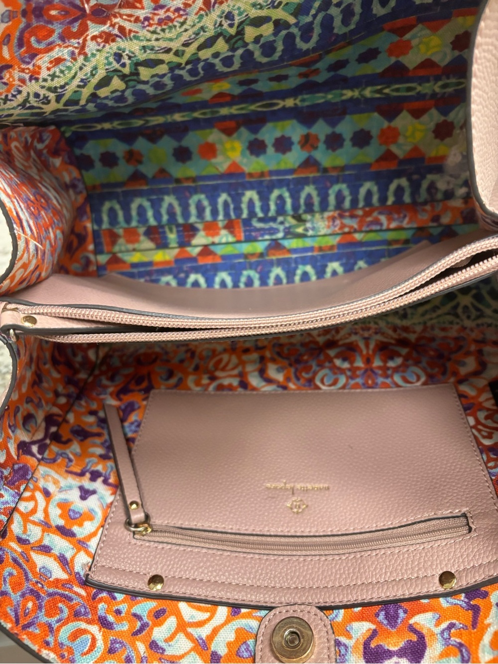 Nanette Lepore Arabelle large dusty lavender/pink satchel - Picture 8 of 8